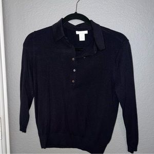 H&M Navy Knit Polo